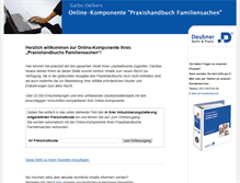 Tablet Screenshot of praxishandbuch-familiensachen.de